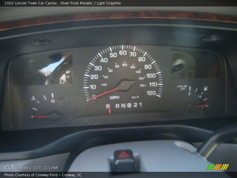 Silver Frost Metallic / Light Graphite 2002 Lincoln Town Car Cartier