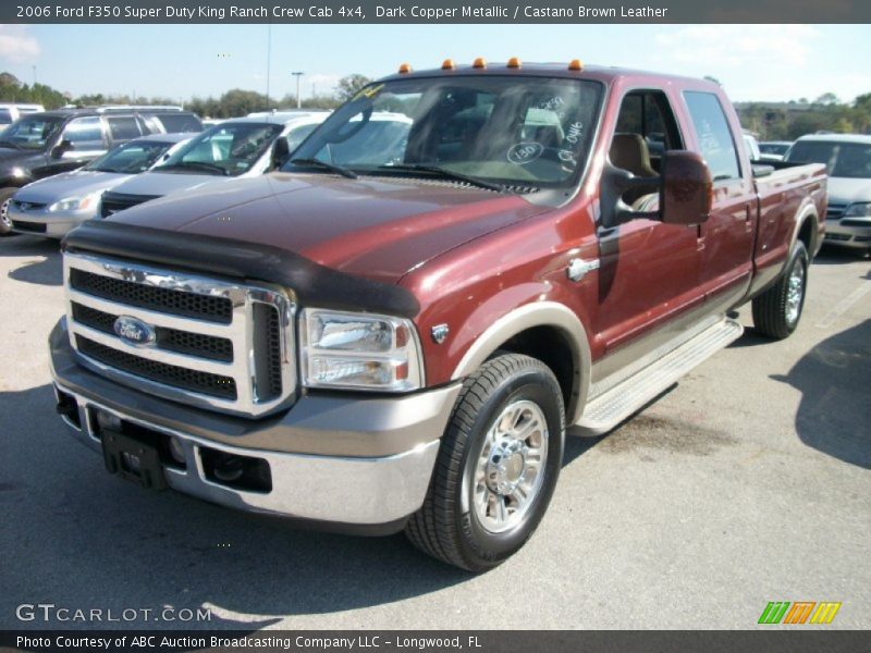 Dark Copper Metallic / Castano Brown Leather 2006 Ford F350 Super Duty King Ranch Crew Cab 4x4