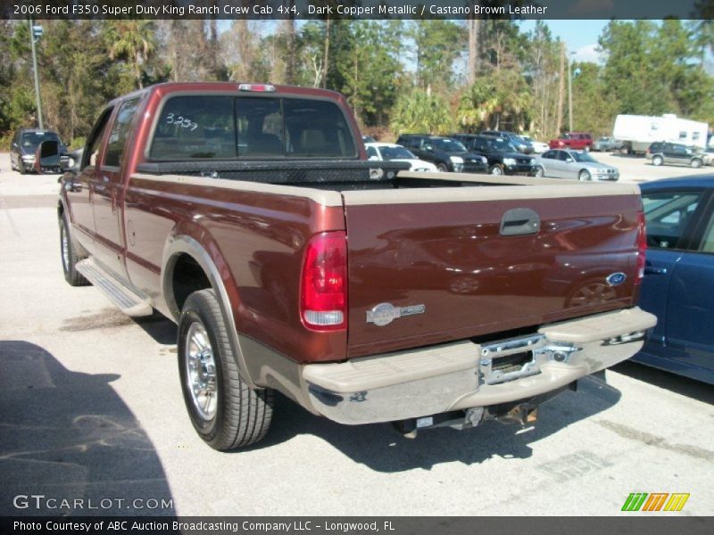 Dark Copper Metallic / Castano Brown Leather 2006 Ford F350 Super Duty King Ranch Crew Cab 4x4