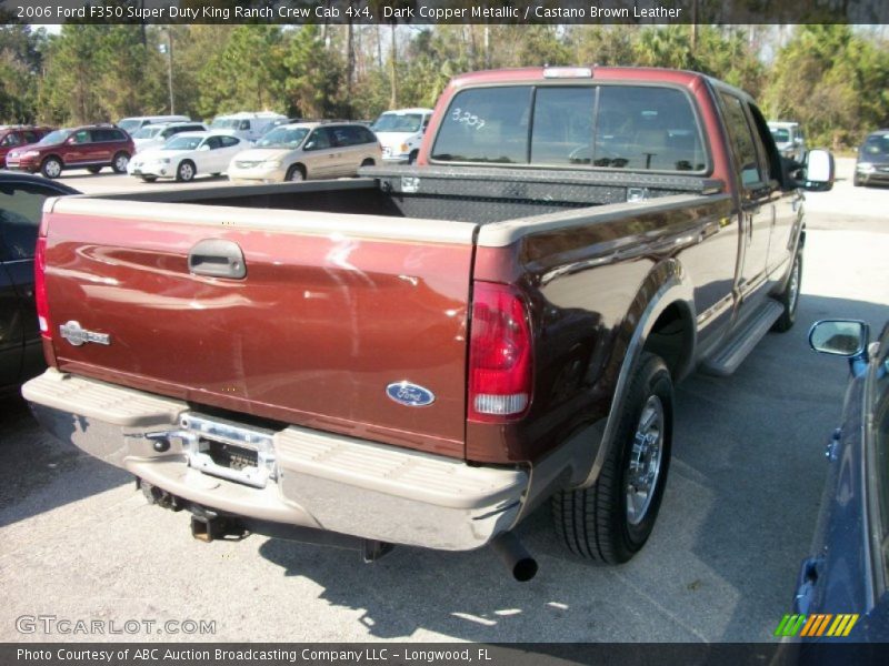 Dark Copper Metallic / Castano Brown Leather 2006 Ford F350 Super Duty King Ranch Crew Cab 4x4