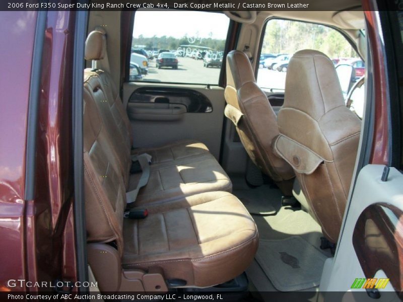  2006 F350 Super Duty King Ranch Crew Cab 4x4 Castano Brown Leather Interior