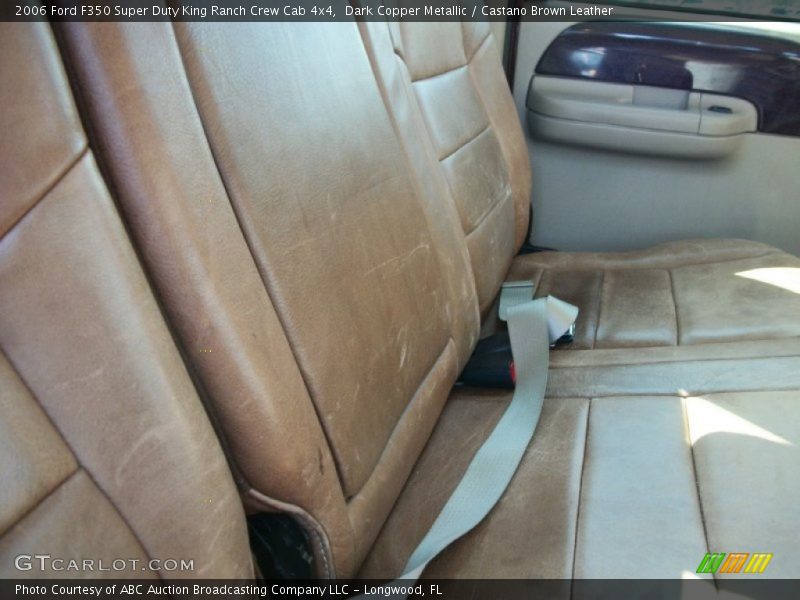  2006 F350 Super Duty King Ranch Crew Cab 4x4 Castano Brown Leather Interior