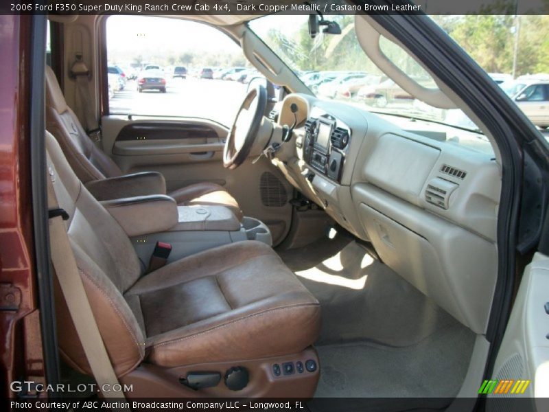  2006 F350 Super Duty King Ranch Crew Cab 4x4 Castano Brown Leather Interior