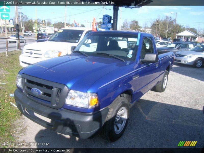 Sonic Blue Metallic / Medium Dark Flint 2006 Ford Ranger XL Regular Cab