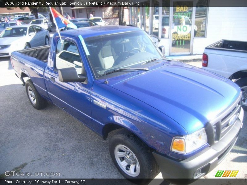 Sonic Blue Metallic / Medium Dark Flint 2006 Ford Ranger XL Regular Cab