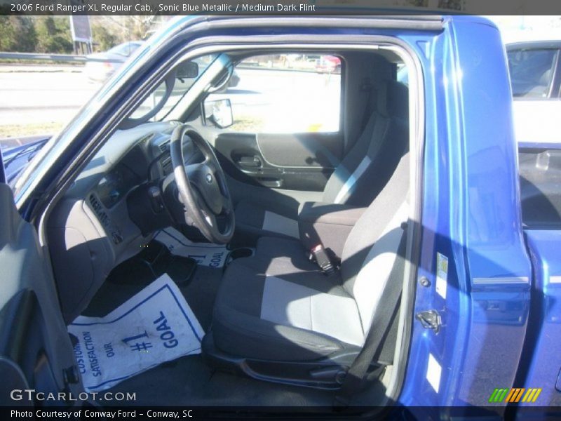 Sonic Blue Metallic / Medium Dark Flint 2006 Ford Ranger XL Regular Cab