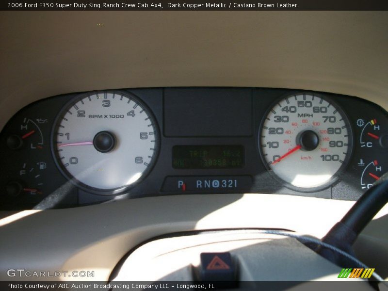 Dark Copper Metallic / Castano Brown Leather 2006 Ford F350 Super Duty King Ranch Crew Cab 4x4