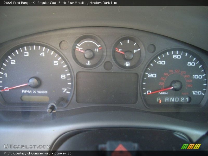 Sonic Blue Metallic / Medium Dark Flint 2006 Ford Ranger XL Regular Cab