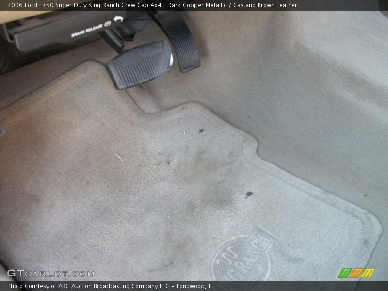 Dark Copper Metallic / Castano Brown Leather 2006 Ford F350 Super Duty King Ranch Crew Cab 4x4