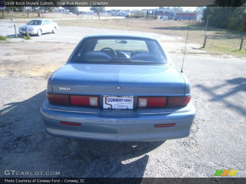 Opal Blue Metallic / Graphite 1998 Buick Skylark Custom