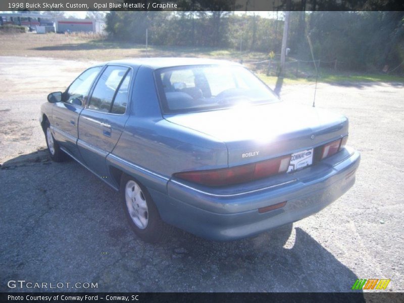 Opal Blue Metallic / Graphite 1998 Buick Skylark Custom