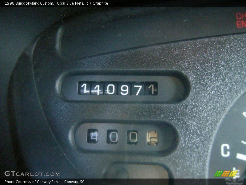 Opal Blue Metallic / Graphite 1998 Buick Skylark Custom