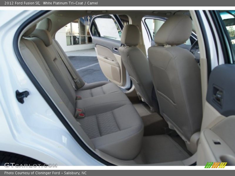 White Platinum Tri-Coat / Camel 2012 Ford Fusion SE