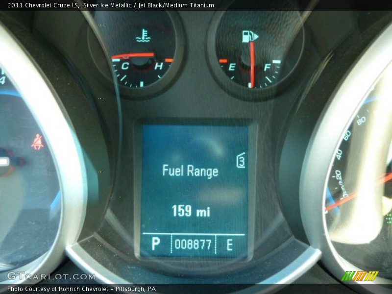 Silver Ice Metallic / Jet Black/Medium Titanium 2011 Chevrolet Cruze LS