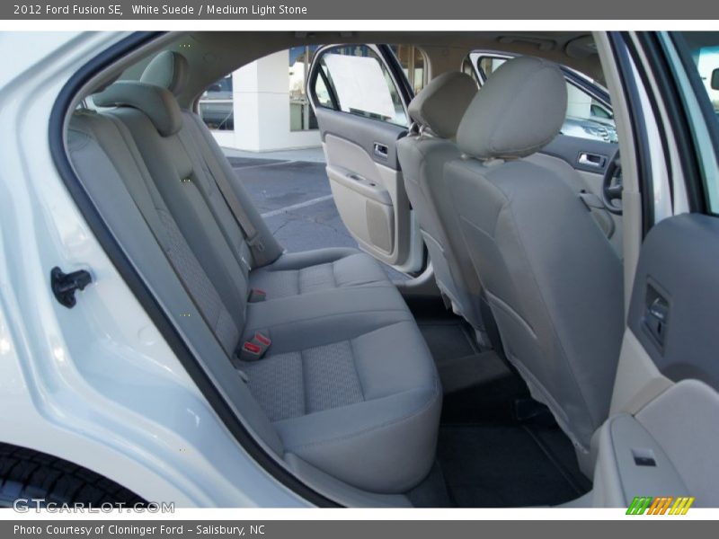 White Suede / Medium Light Stone 2012 Ford Fusion SE