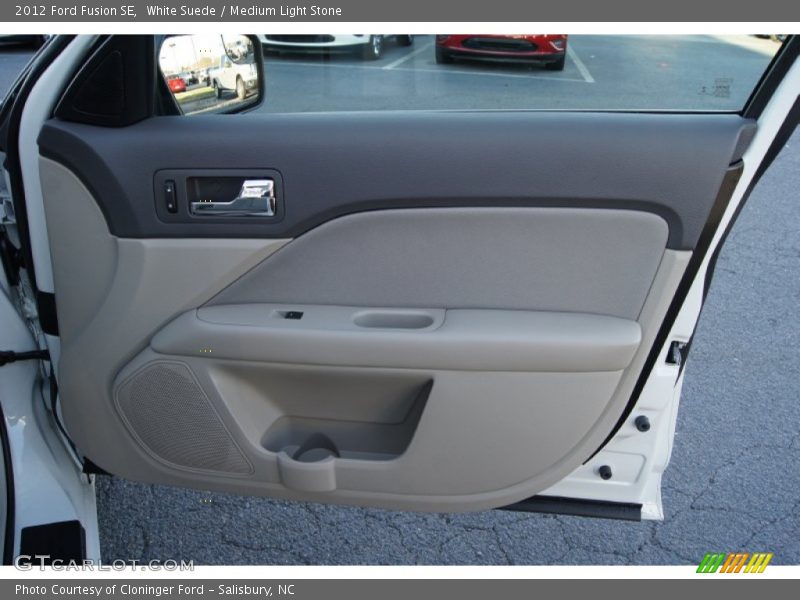 White Suede / Medium Light Stone 2012 Ford Fusion SE