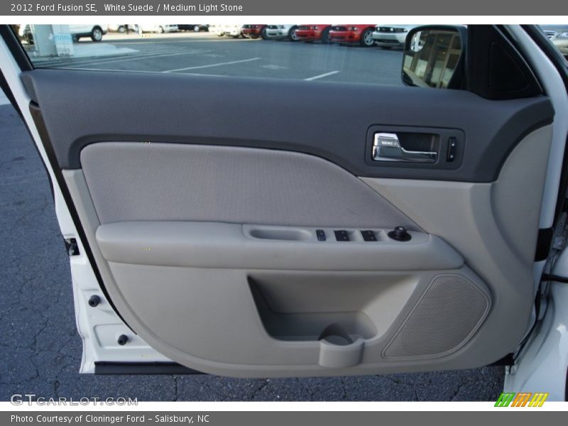 White Suede / Medium Light Stone 2012 Ford Fusion SE