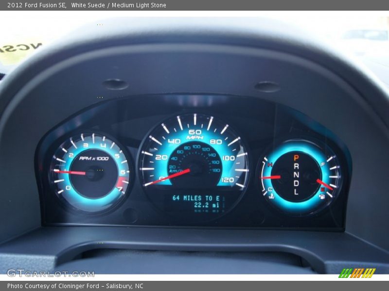 White Suede / Medium Light Stone 2012 Ford Fusion SE