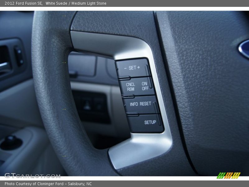 White Suede / Medium Light Stone 2012 Ford Fusion SE
