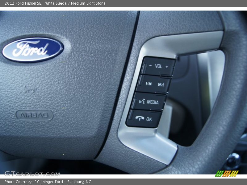 White Suede / Medium Light Stone 2012 Ford Fusion SE