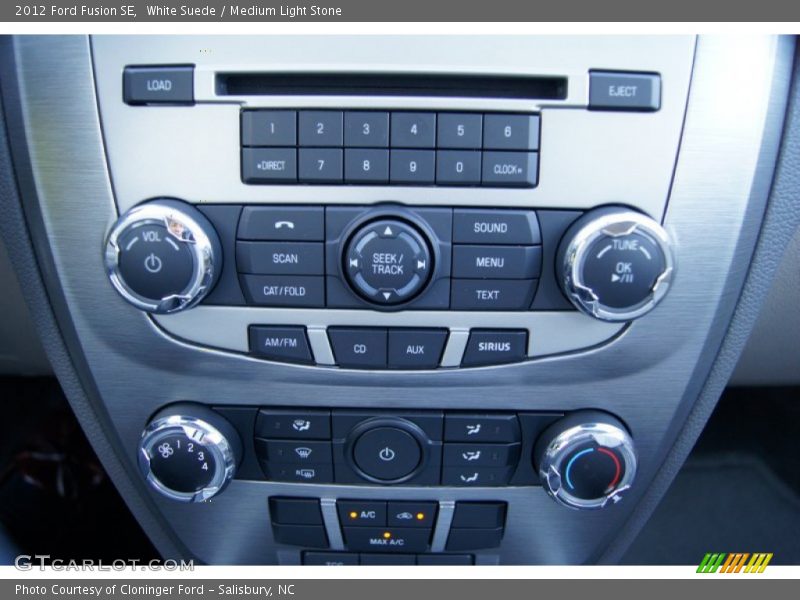 White Suede / Medium Light Stone 2012 Ford Fusion SE