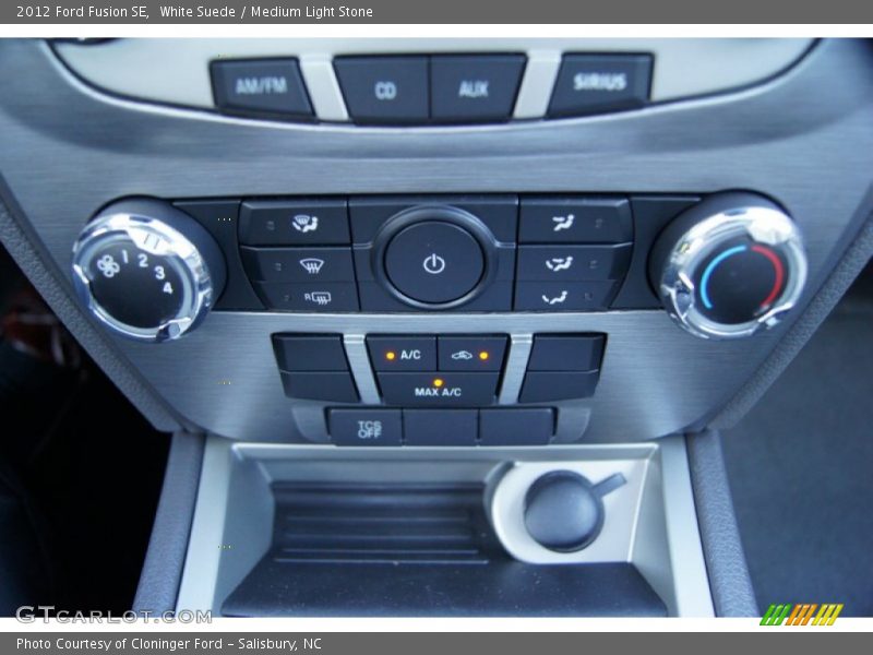 White Suede / Medium Light Stone 2012 Ford Fusion SE