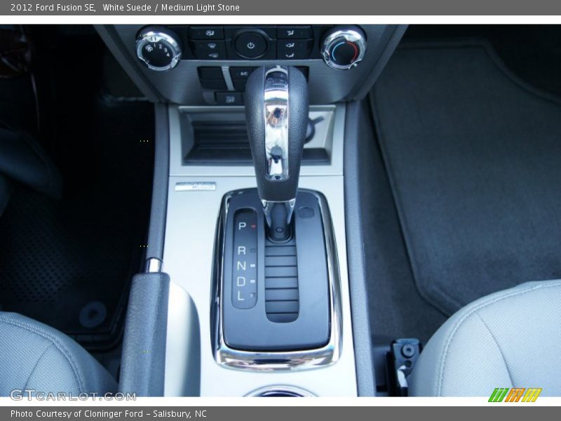 White Suede / Medium Light Stone 2012 Ford Fusion SE