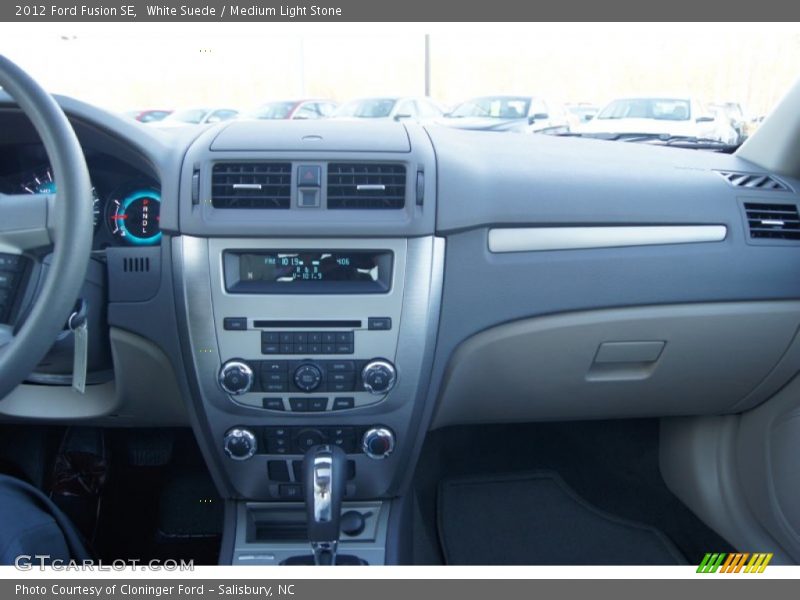 White Suede / Medium Light Stone 2012 Ford Fusion SE