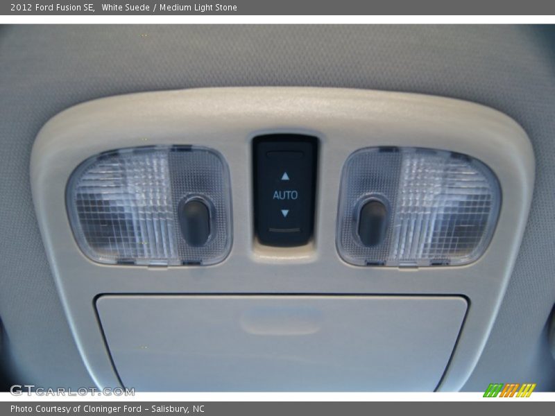 White Suede / Medium Light Stone 2012 Ford Fusion SE