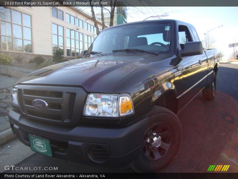 Black / Medium Dark Flint 2010 Ford Ranger XL SuperCab