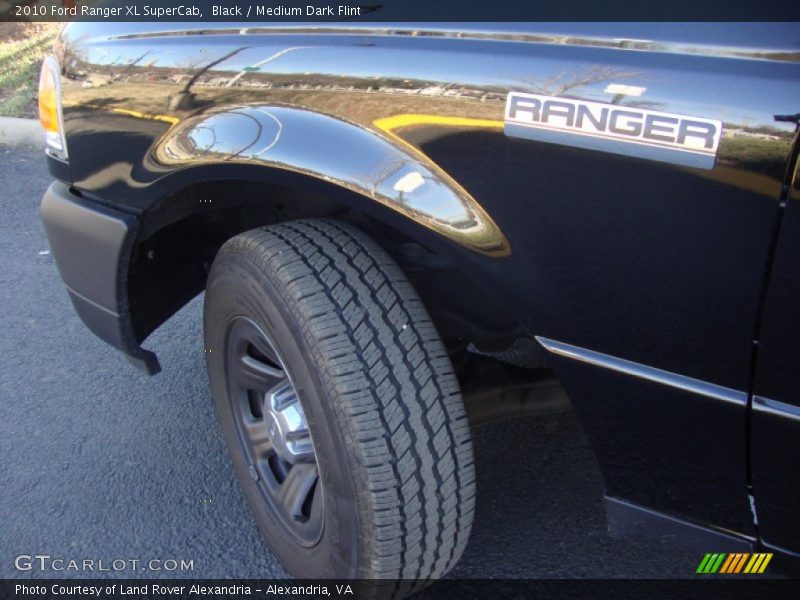 Black / Medium Dark Flint 2010 Ford Ranger XL SuperCab