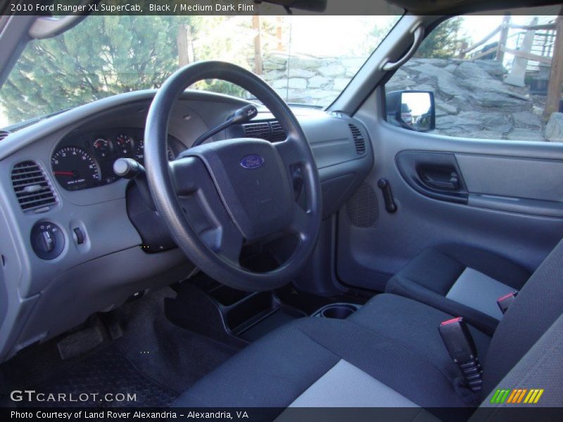 Black / Medium Dark Flint 2010 Ford Ranger XL SuperCab
