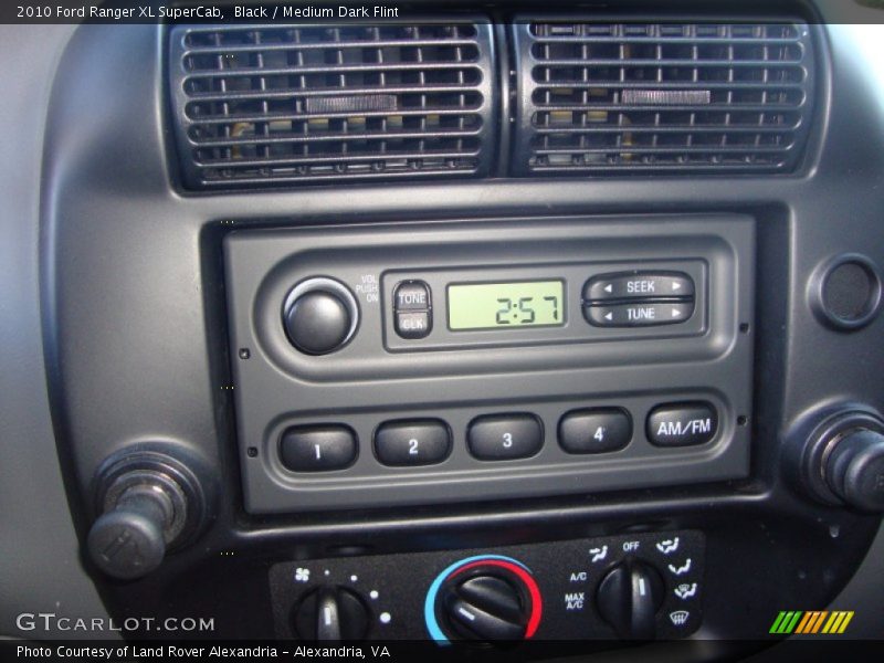 Black / Medium Dark Flint 2010 Ford Ranger XL SuperCab
