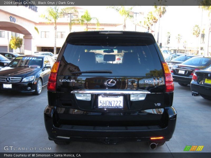Black Onyx / Dark Gray 2004 Lexus GX 470