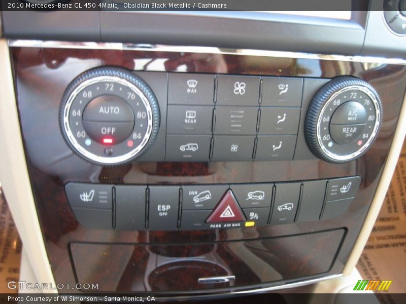 Controls of 2010 GL 450 4Matic