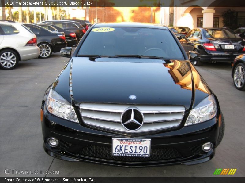 Black / Black 2010 Mercedes-Benz C 300 Sport