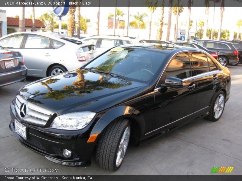 Black / Black 2010 Mercedes-Benz C 300 Sport