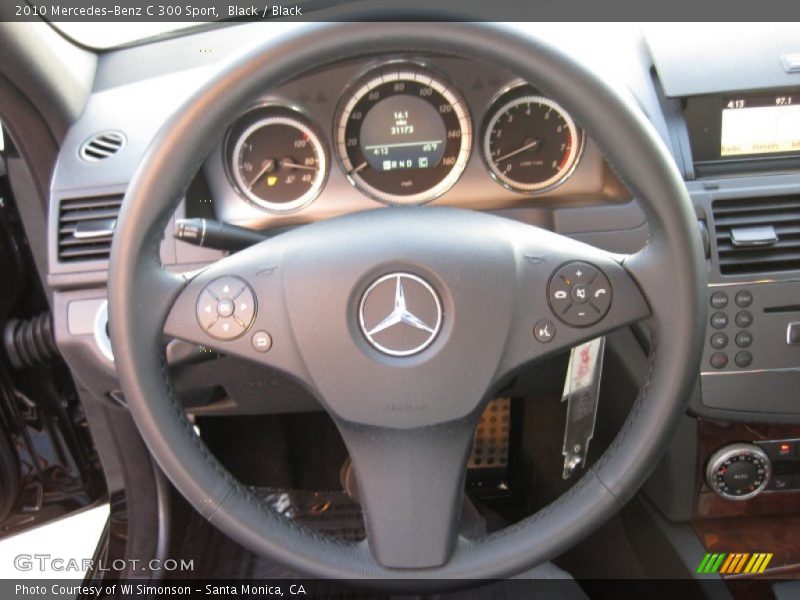 Black / Black 2010 Mercedes-Benz C 300 Sport
