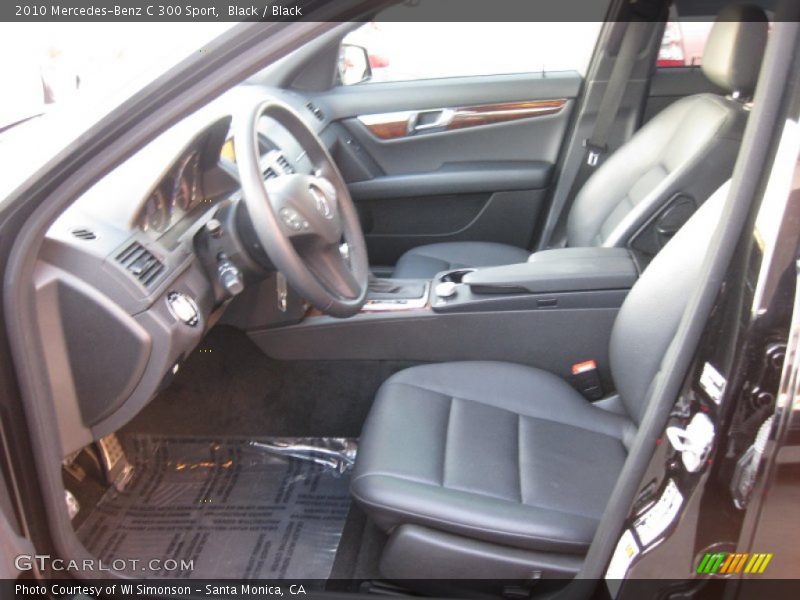Black / Black 2010 Mercedes-Benz C 300 Sport
