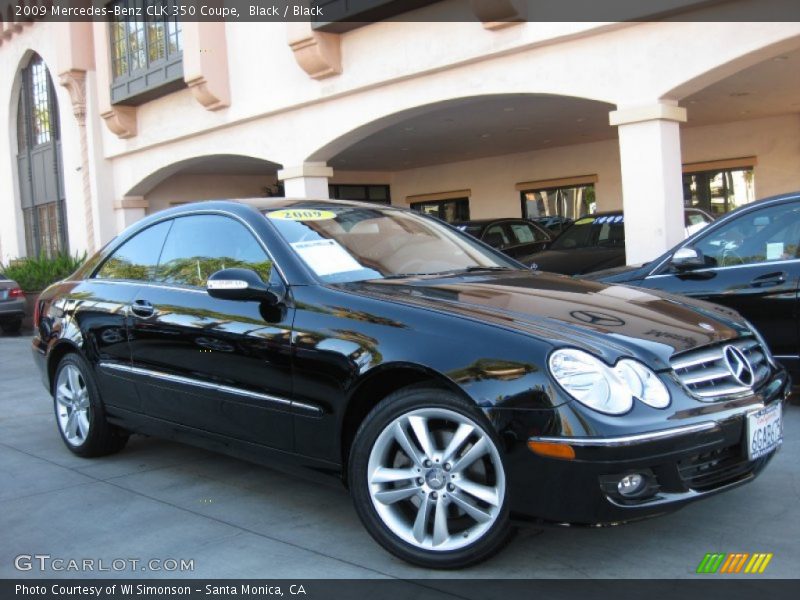 Black / Black 2009 Mercedes-Benz CLK 350 Coupe