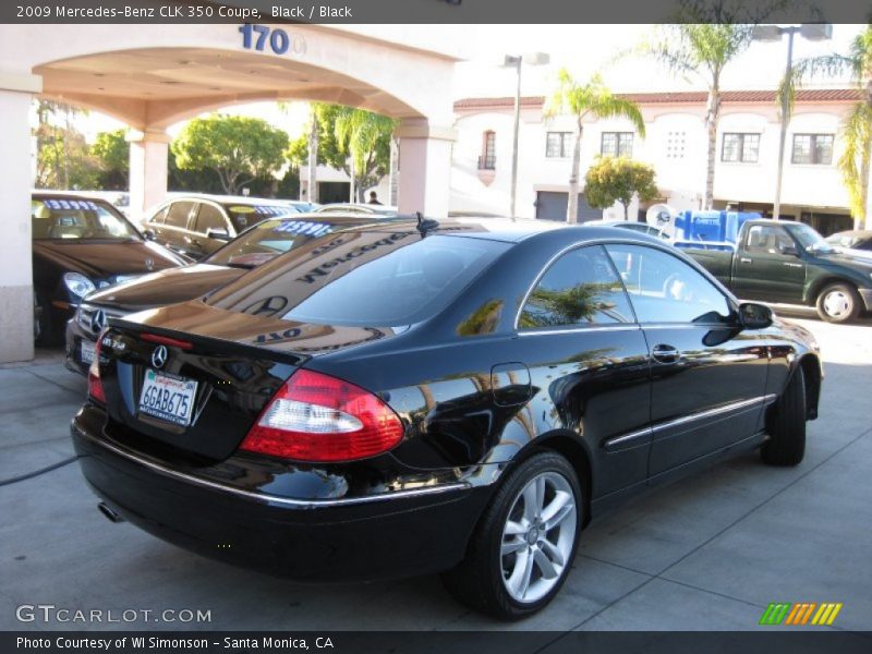 Black / Black 2009 Mercedes-Benz CLK 350 Coupe