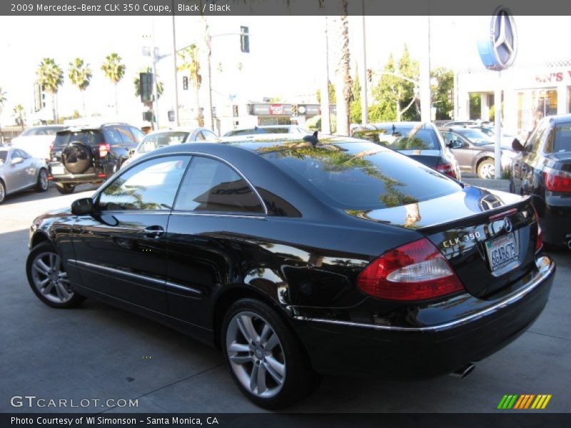 Black / Black 2009 Mercedes-Benz CLK 350 Coupe