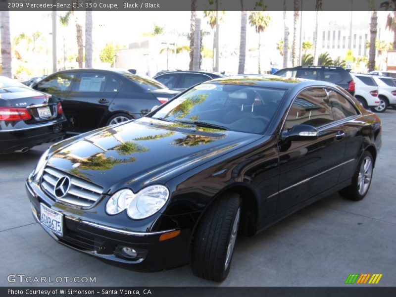 Black / Black 2009 Mercedes-Benz CLK 350 Coupe