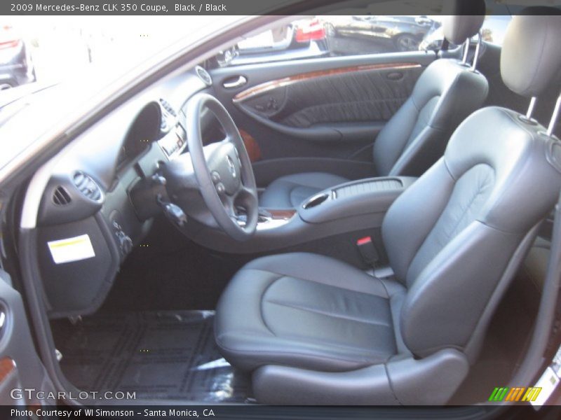 Black / Black 2009 Mercedes-Benz CLK 350 Coupe