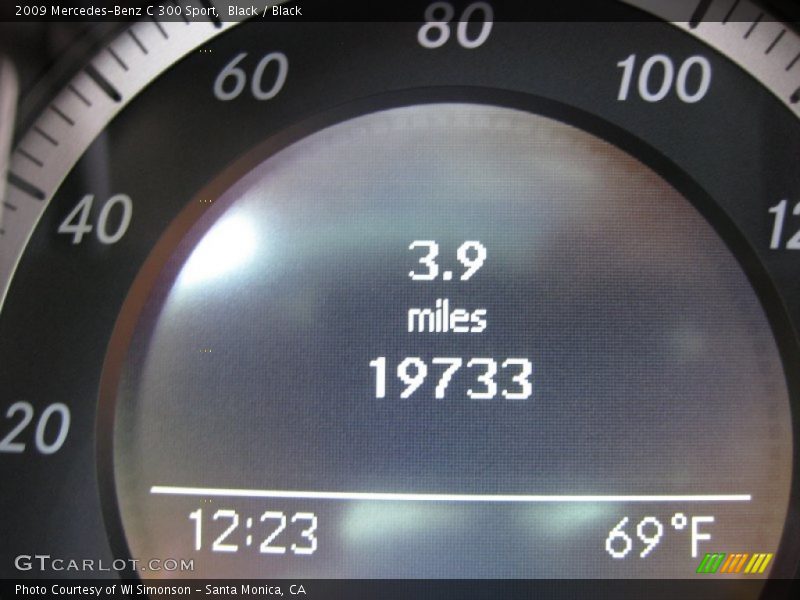 Black / Black 2009 Mercedes-Benz C 300 Sport