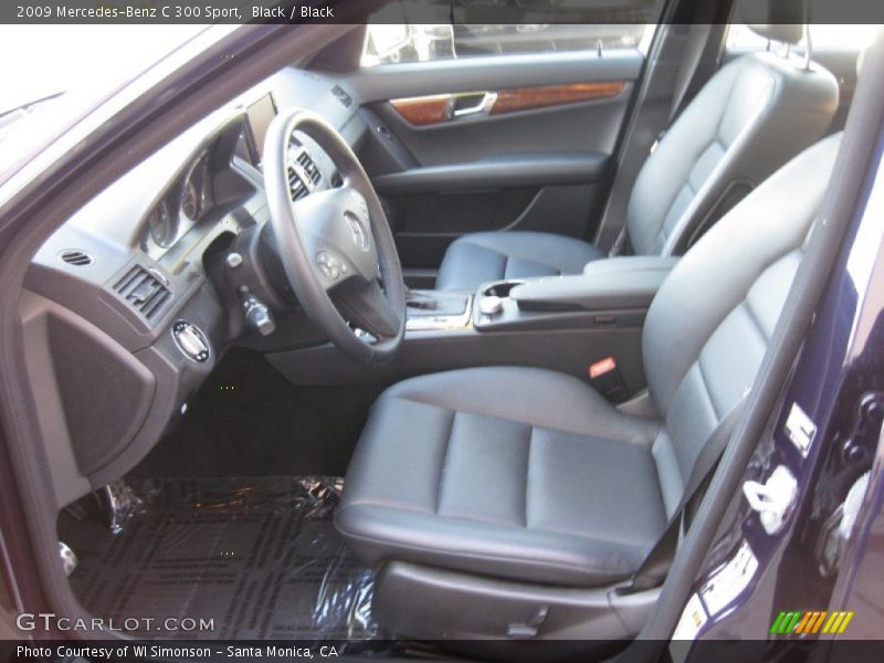Black / Black 2009 Mercedes-Benz C 300 Sport