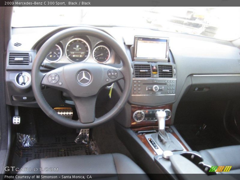 Black / Black 2009 Mercedes-Benz C 300 Sport