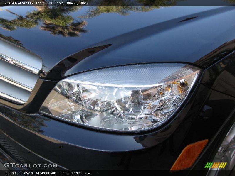 Black / Black 2009 Mercedes-Benz C 300 Sport