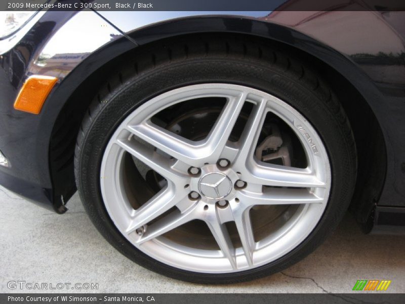 Black / Black 2009 Mercedes-Benz C 300 Sport