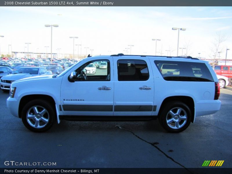Summit White / Ebony 2008 Chevrolet Suburban 1500 LTZ 4x4